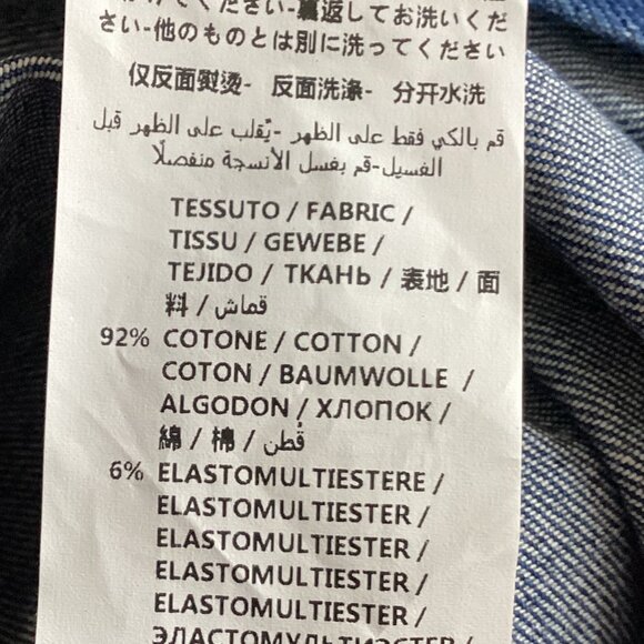 Stella McCartney Womens Blue Denim Short Sleeves Legs Jumpsuit Front Zip Pockets - Picture 10 of 10